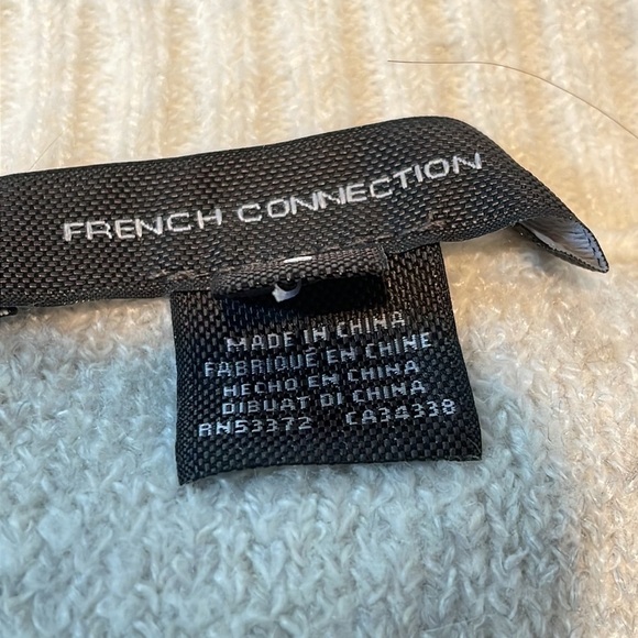 French Connection Women’s White and Gray Sweater Size S - Picture 3 of 7